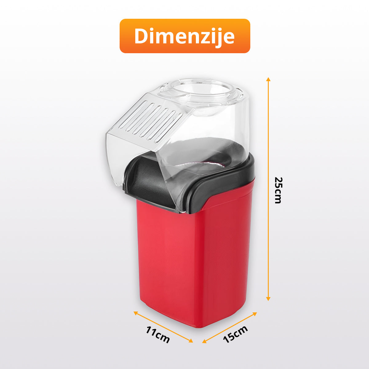 Aparat za pravljenje kokica bez ulja